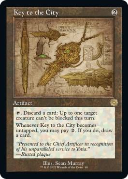 Key to the City (Schematic) card from The Brothers' War: Retro Frame Artifacts