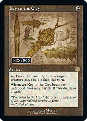 Key to the City (Schematic) (Serial Numbered) card from The Brothers' War: Retro Frame Artifacts