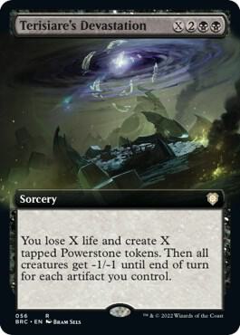 Terisiare's Devastation (Extended Art) card from Commander: The Brothers' War