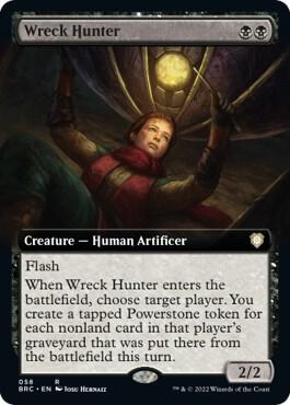 Wreck Hunter (Extended Art) card from Commander: The Brothers' War