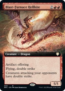 Blast-Furnace Hellkite (Extended Art) card from Commander: The Brothers' War