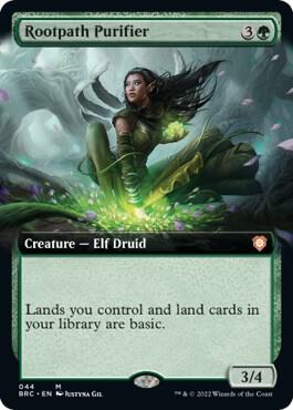 Rootpath Purifier (Extended Art) card from Commander: The Brothers' War