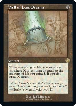 Well of Lost Dreams (Schematic) card from The Brothers' War: Retro Frame Artifacts