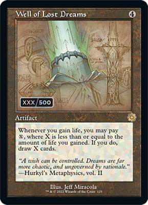 Well of Lost Dreams (Schematic) (Serial Numbered) card from The Brothers' War: Retro Frame Artifacts