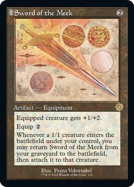 Sword of the Meek (Schematic) card from The Brothers' War: Retro Frame Artifacts