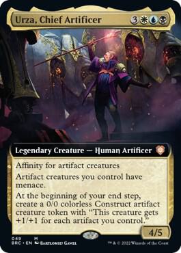 Urza, Chief Artificer (Extended Art) card from Commander: The Brothers' War