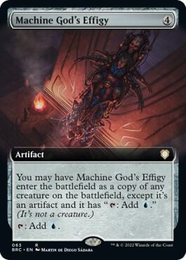 Machine God's Effigy (Extended Art) card from Commander: The Brothers' War