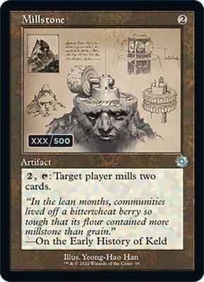 Millstone (Schematic) (Serial Numbered) card from The Brothers' War: Retro Frame Artifacts