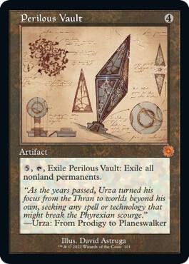 Perilous Vault (Schematic) card from The Brothers' War: Retro Frame Artifacts