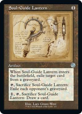 Soul-Guide Lantern (Schematic) card from The Brothers' War: Retro Frame Artifacts