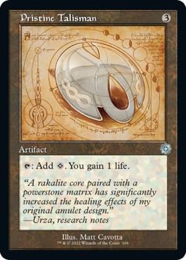 Pristine Talisman (Schematic) card from The Brothers' War: Retro Frame Artifacts
