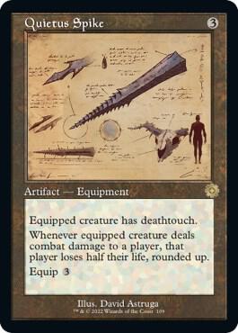 Quietus Spike (Schematic) card from The Brothers' War: Retro Frame Artifacts