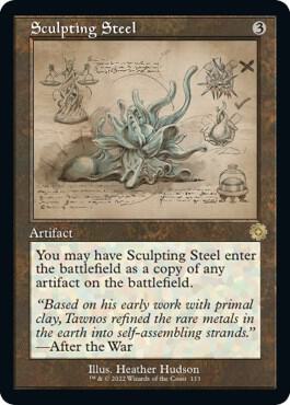 Sculpting Steel (Schematic) card from The Brothers' War: Retro Frame Artifacts
