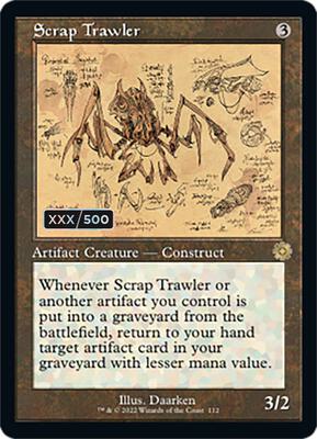 Scrap Trawler (Schematic) (Serial Numbered) card from The Brothers' War: Retro Frame Artifacts