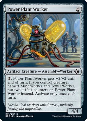 Power Plant Worker card from The Brothers' War