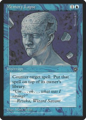 Memory Lapse card from Homelands