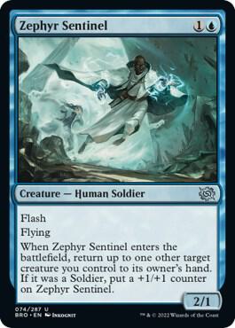Zephyr Sentinel card from The Brothers' War