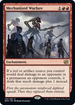 Mechanized Warfare card from The Brothers' War