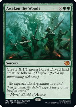 Awaken the Woods card from The Brothers' War