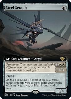 Steel Seraph (Extended Art) card from The Brothers' War