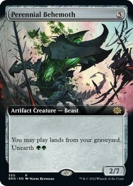 Perennial Behemoth (Extended Art) card from The Brothers' War