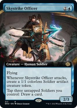 Skystrike Officer (Extended Art) card from The Brothers' War
