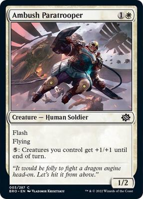 Ambush Paratrooper card from The Brothers' War