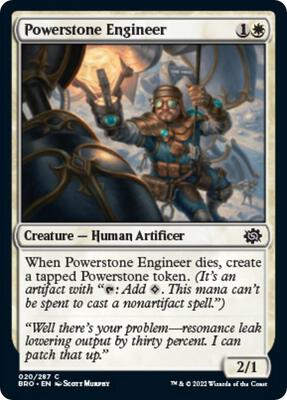 Powerstone Engineer card from The Brothers' War