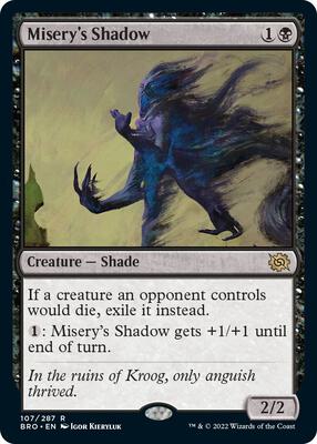 Misery's Shadow card from The Brothers' War