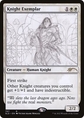 Knight Exemplar (707) card from Secret Lair Drop Series
