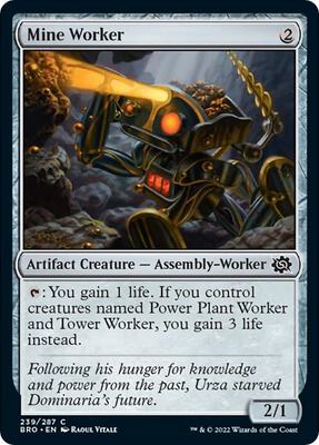 Mine Worker card from The Brothers' War