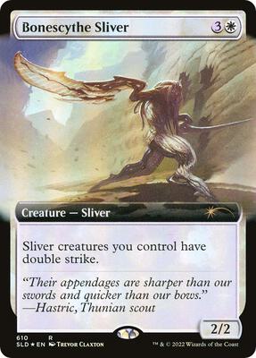 Bonescythe Sliver (Extended Art) card from Secret Lair Drop Series