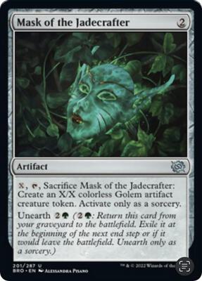 Mask of the Jadecrafter card from The Brothers' War