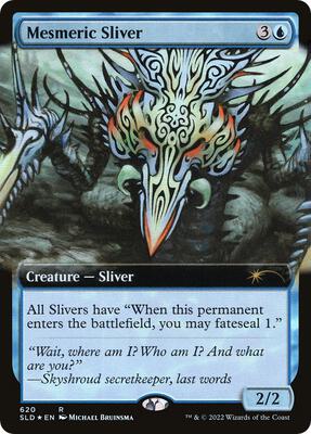 Mesmeric Sliver (Extended Art) card from Secret Lair Drop Series