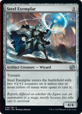 Steel Exemplar card from The Brothers' War