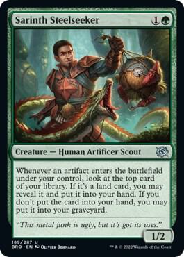 Sarinth Steelseeker card from The Brothers' War