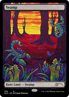 Swamp (394) card from Secret Lair Drop Series