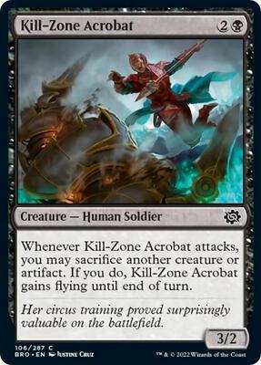 Kill-Zone Acrobat card from The Brothers' War