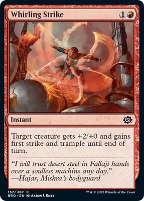 Whirling Strike card from The Brothers' War