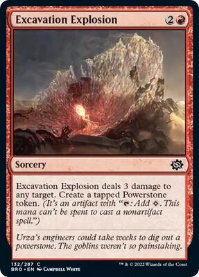 Excavation Explosion card from The Brothers' War
