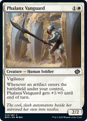Phalanx Vanguard card from The Brothers' War