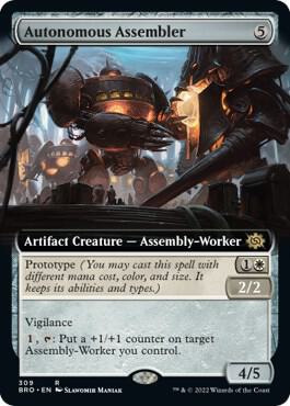 Autonomous Assembler (Extended Art) card from The Brothers' War