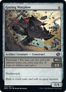 Goring Warplow card from The Brothers' War