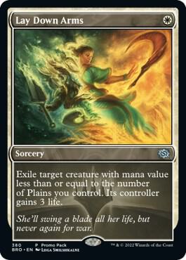 Lay Down Arms card from Promo Pack: The Brothers' War