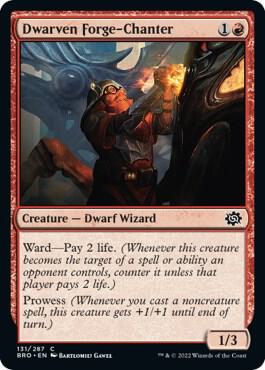 Dwarven Forge-Chanter card from The Brothers' War