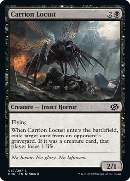 Carrion Locust card from The Brothers' War