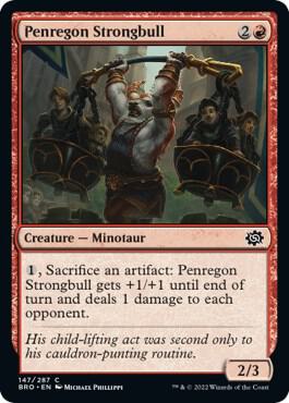 Penregon Strongbull card from The Brothers' War