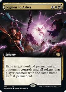Legions to Ashes (Extended Art) card from The Brothers' War