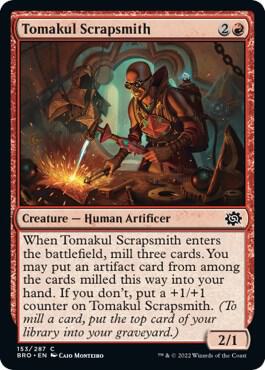 Tomakul Scrapsmith card from The Brothers' War