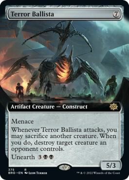 Terror Ballista (Extended Art) card from The Brothers' War